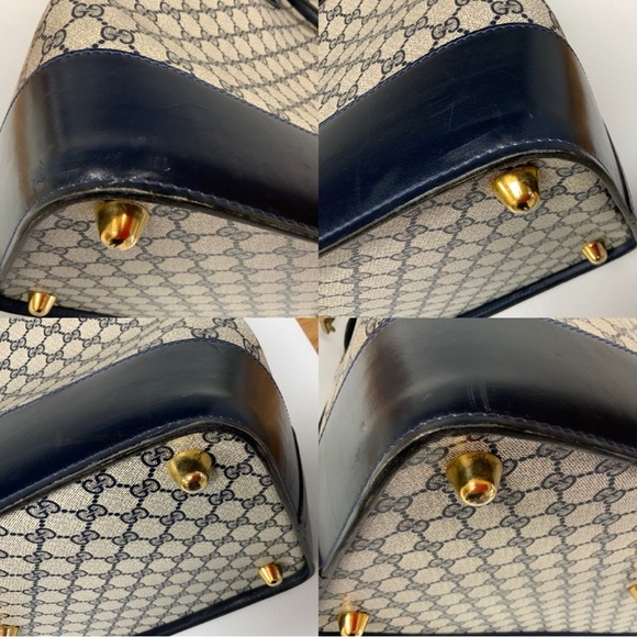 Authentic Gucci GG Vintage travel handbag PVC leather. - Picture 6 of 9